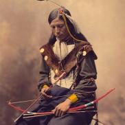 native bow and dress